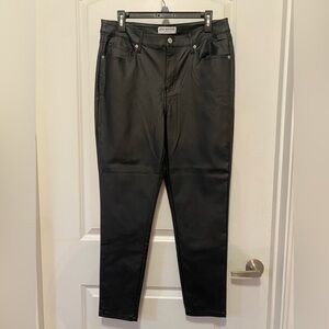 Marc New York leather high rise skinny jeans